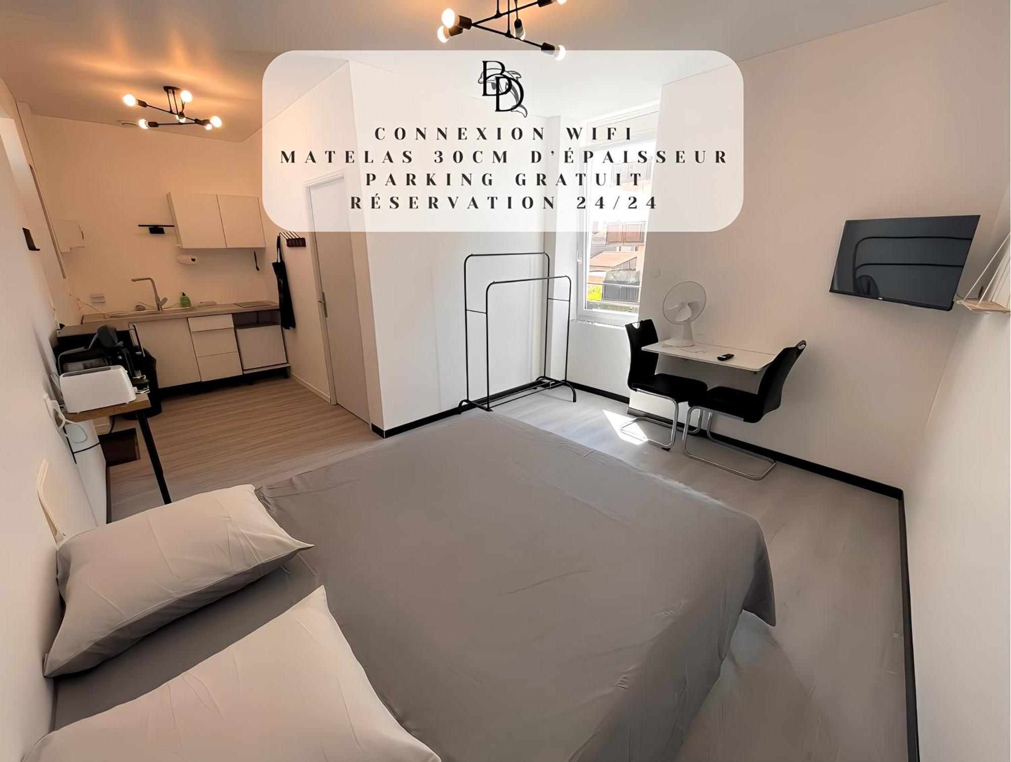 Studio B2 20M2 Cosy 5Min A Pied Des Gares Roanne Exterior foto